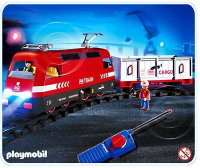 mit Licht OVP Playmobil Eisenbahn 4010 RC Train Set komplett mit Schienen